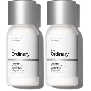 image:imageThe Ordinary Sulfur 10 PowdertoCream Acne Spot Treatment Concentrate Reduces Pimple Size and Zit Redness 018 Oz018 Ounce Pack of 2