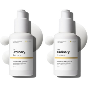 image:imageThe Ordinary UV Filters SPF 45 Serum Sunscreen for Face Lightweight Hydrating BroadSpectrum Sunscreen UVAUVB Protection NonComedogenic No White Cast 2 Fl Oz2 Fl Oz Pack of 2